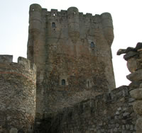 Medieval castles. City wall. Ancient architecture.